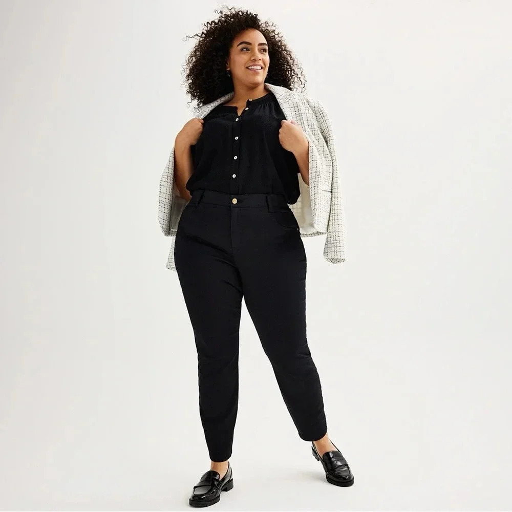 Draper James Mid-Rise Skinny Jeans Black Women’s Size 16W